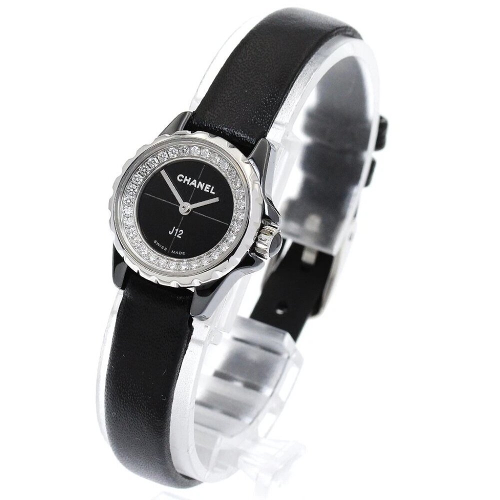CHANEL J12 XS H4663 Diamond black Dial Quartz Ladies Watch_894534